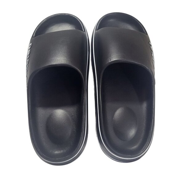 Original Black Slide Sandals Comfortable Slip-On Footwear For Men & Women. - Picture 5 of 7